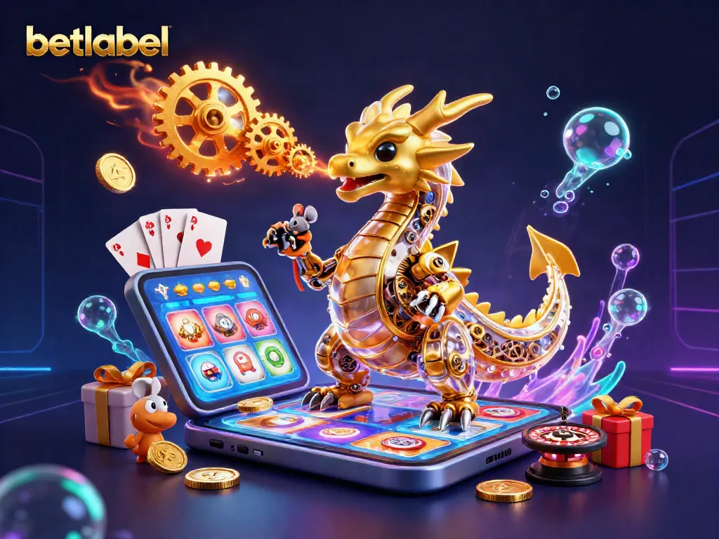 Experience thrilling wins at betlabel with immersive casino gameplay, showcasing a dynamic dragon scene.